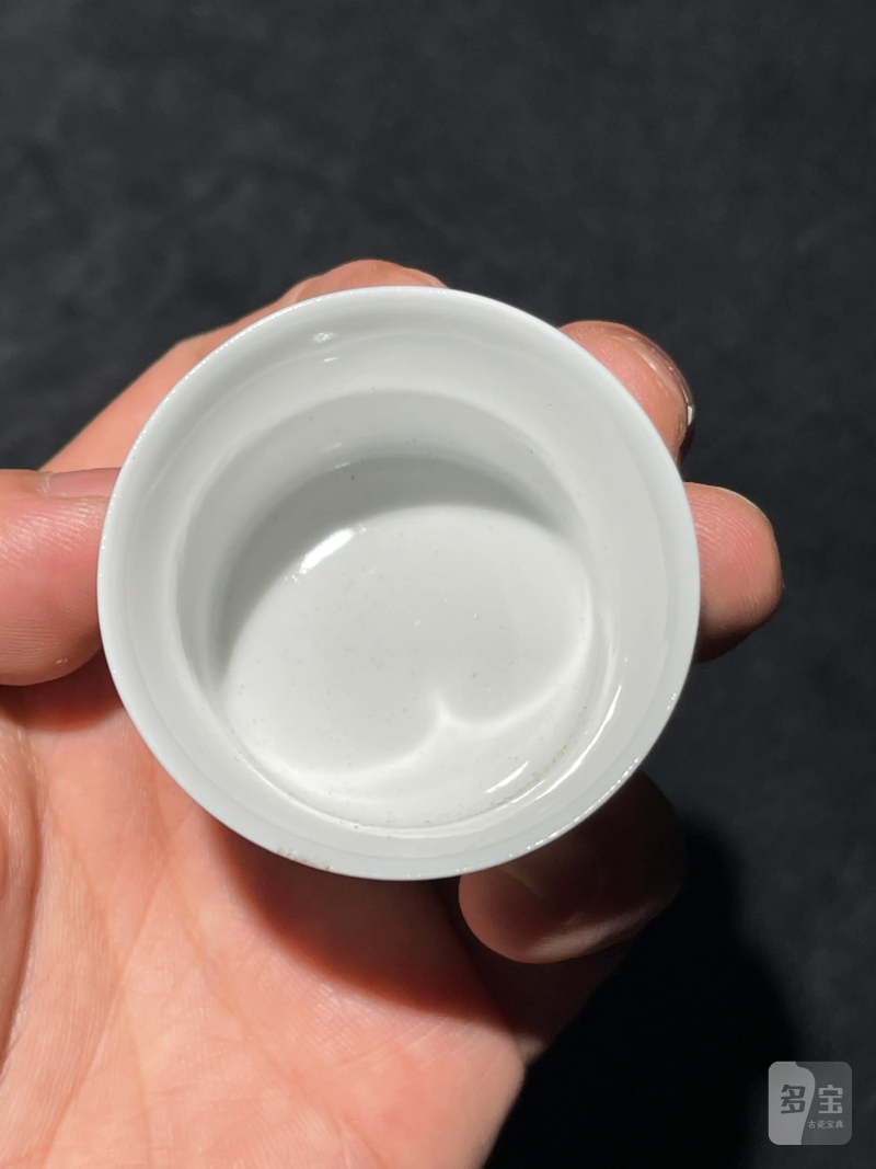 解放初 雷火莲风格粉彩十八罗汉杯一套十八件 - 图71